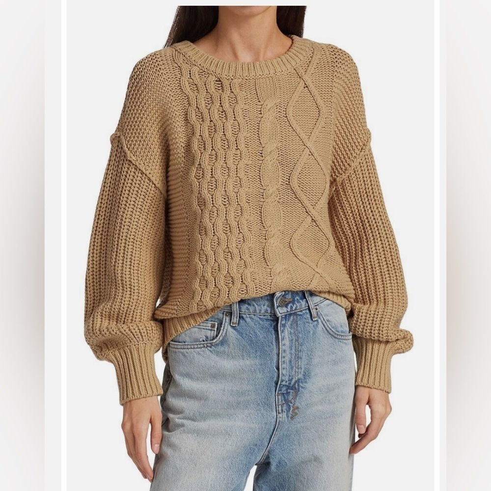 Free PEOPLE Dream Cable-Knit Sweater